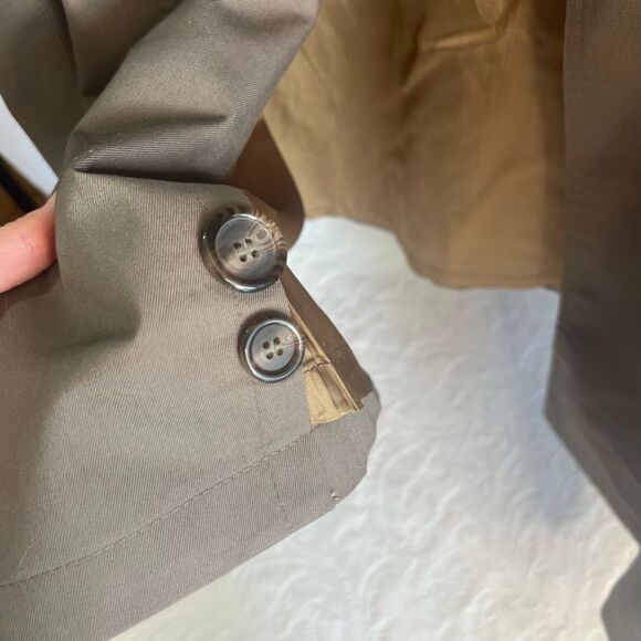 Christian Dior Monsier Mens Double Breasted Classic Trench Coat Size 46R - Picture 10 of 15